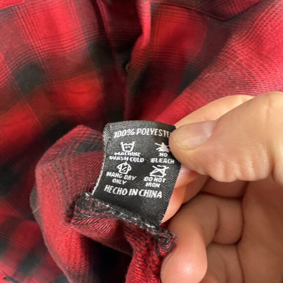 Dixxon Flannel Co Black Rifle Coffee Fireside Red Plaid Flannel Shirt Men’s M - Picture 6 of 6
